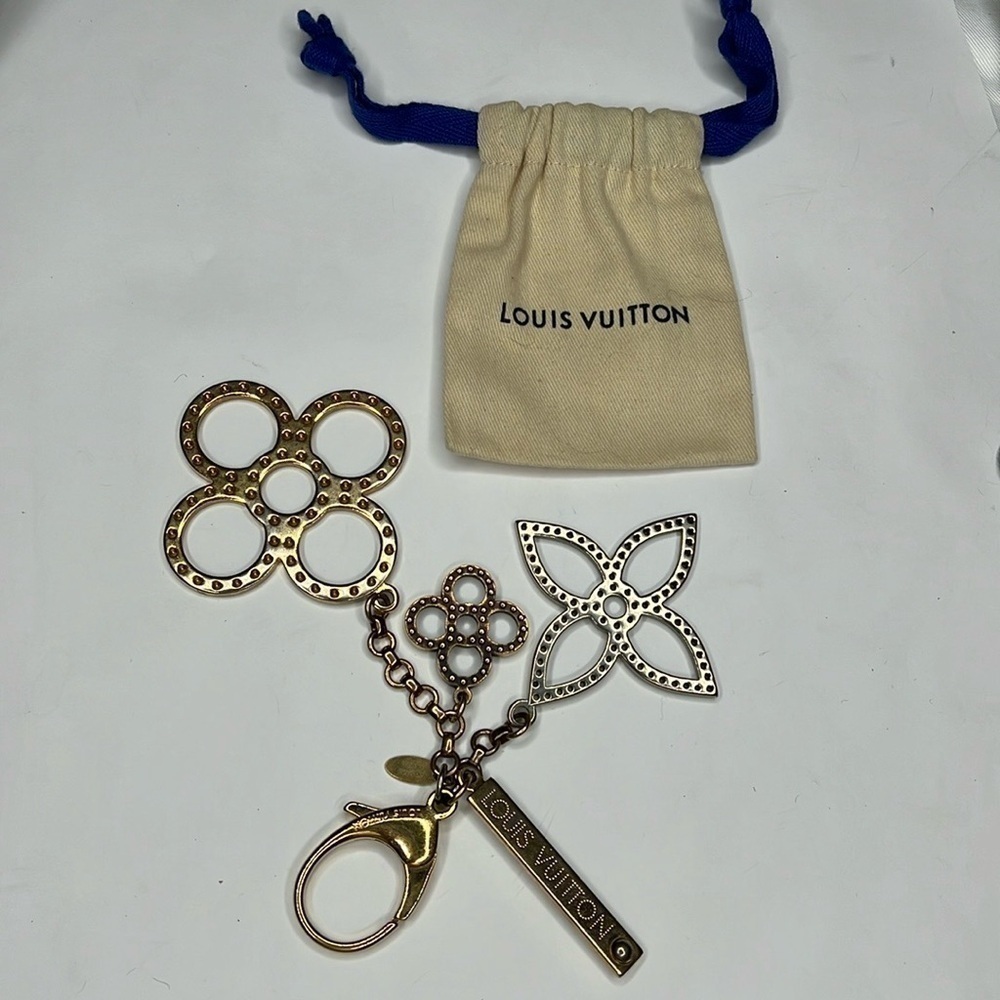 LOUIS VUITTON BIJOUX SAC TAPAGE CHARM KEY RING BAG JEWELRY